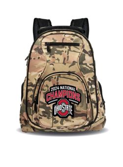 Ohio State 2024 National Championship Camo Premium Laptop Backpack