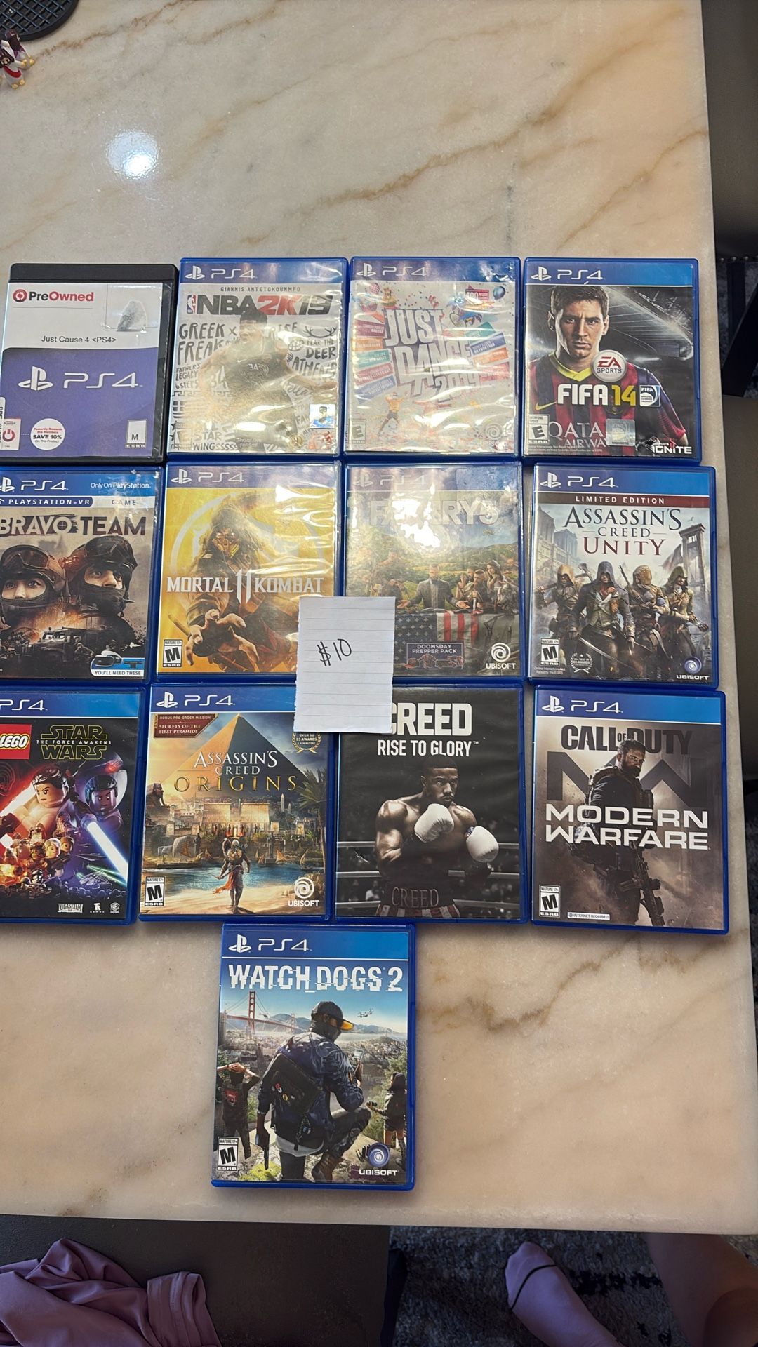 PS4 Games $10 Each