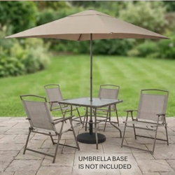 6-Piece Outdoor Dining Set with Umbrella