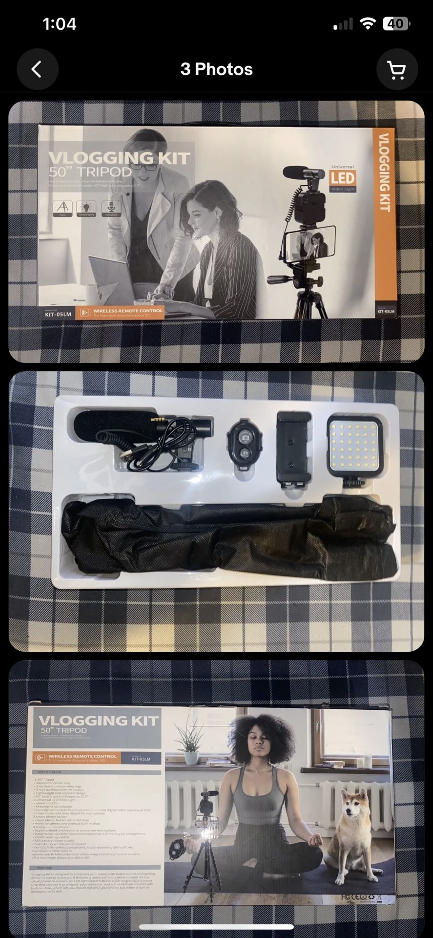 NEW KIT-05LM Video Kit Vlogging Kit Für Smartphone DSLR | Shotgun-Mikrofon