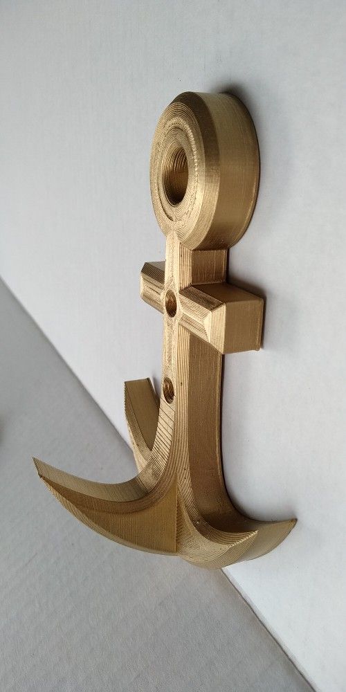 Set of 3 Nautical ANCHOR 3D Printed in Florida USA Choose Color