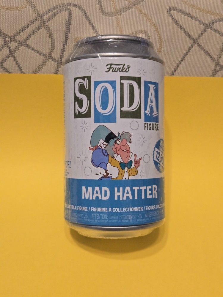 Disney Alice in Wonderland Mad Hatter LIMITED EDITION SEALED Funko Pop Soda