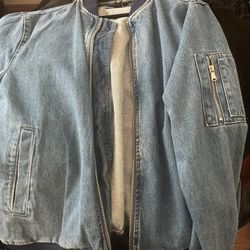 Jean Bomber Jacket Men’s Large