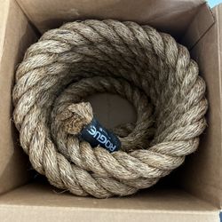 20’ Rogue Fitness Manila Climbing Rope (1.5” Thick) - Brand New In Box