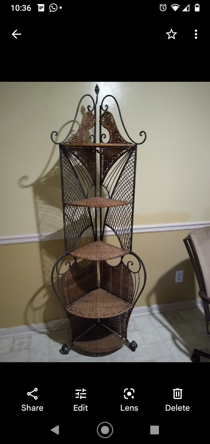 Shelf, Rustic Tiered Corner