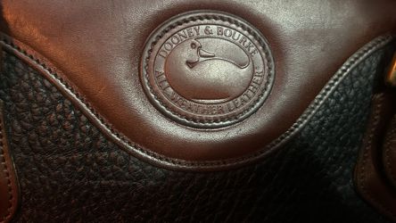 90's Vintage Dooney and Bourke Shoulder Top Zip Satchel Bag