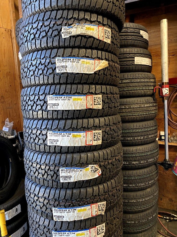 set of four 235/75/15 falken new 