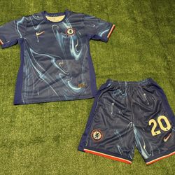 Cole Palmer #20 Chelsea Home Kids Jersey 24/25