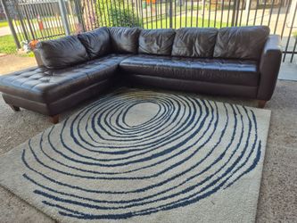 Dark Brown Sectional  9ft x 7ft PENDING PICK UP Still Available