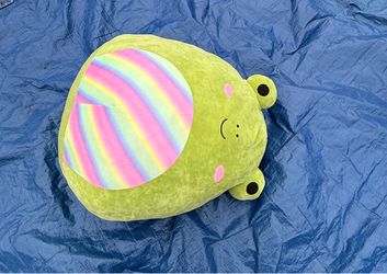 Squishmallow Frog Plush with Rainbow Belly