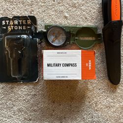 Fire Starter/military Compass/tool