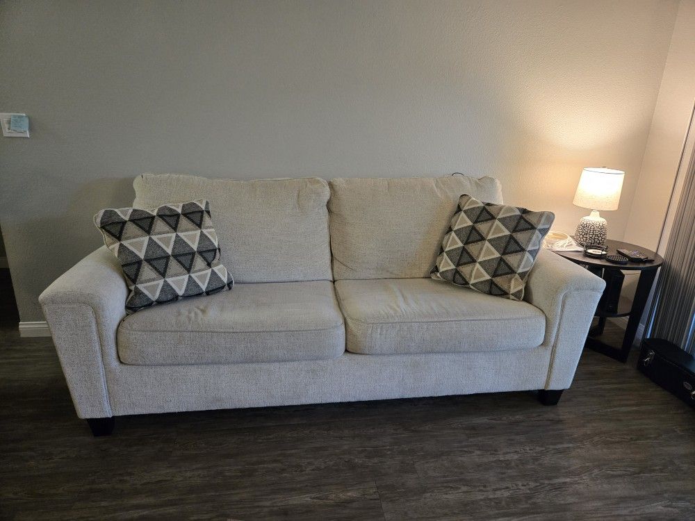 Beige Two Seater Sofa