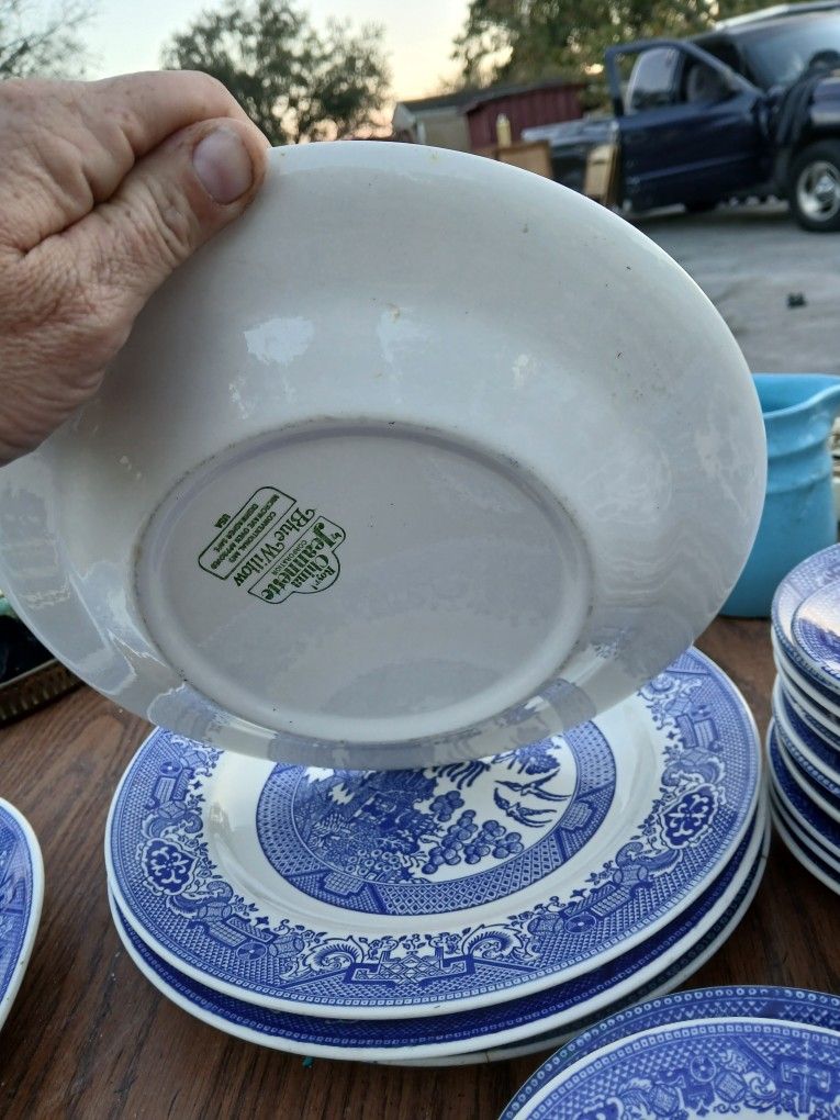 Royal China Blue Willow  Dishes. 