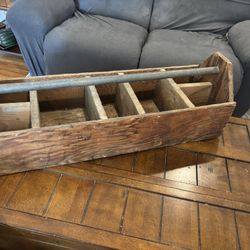 Vintage Wooden Toolbox. 