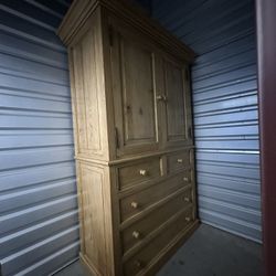 Pine Media Armoire 