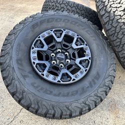 4 (FOUR) 17" Ford F150 Raptor R BEADLOCK rims wheels F-150 2025 2026 TPMS BFG tires 95% 37x12.50R17LT 