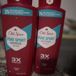 Old Spice Pure Sport Body Wash (2 bottles) 24 FL OZ each(12$$)