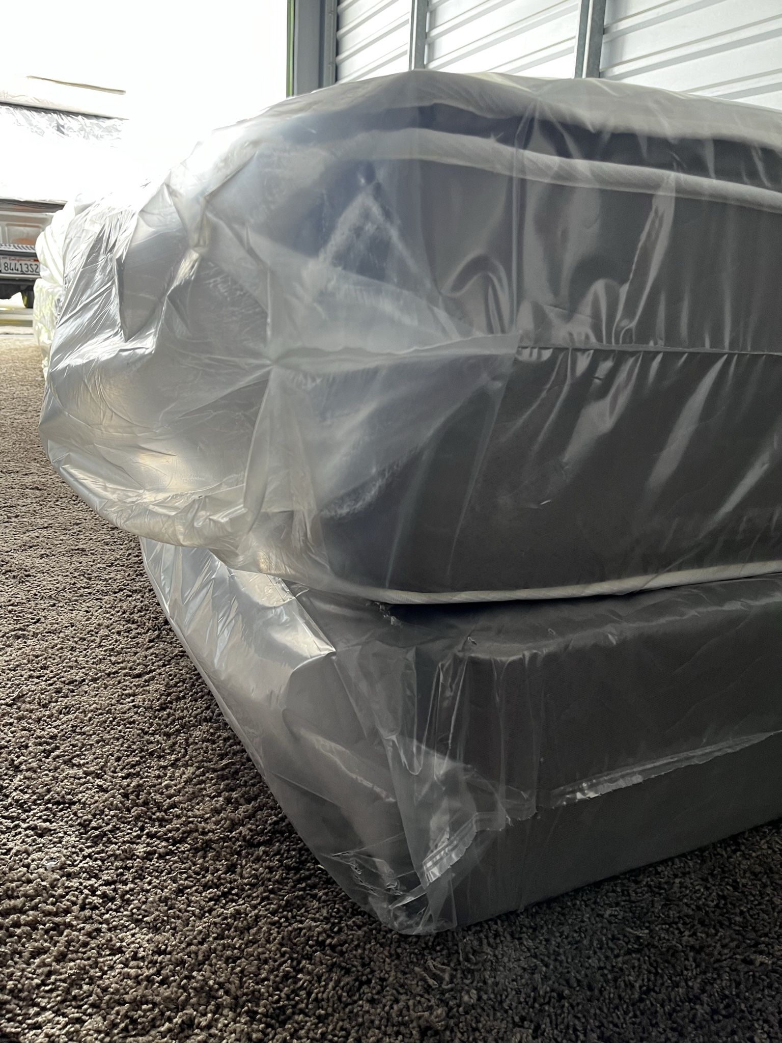 New King Size Mattress And Box Spring. Delivery Is Available