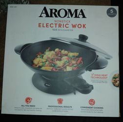 Aroma Nonstick Electric Wok