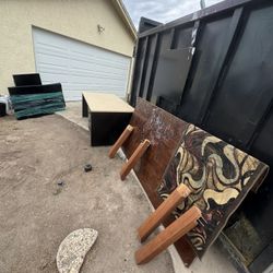 FREE STUFF- Large Table, Large desk, Stand Up Desk, 