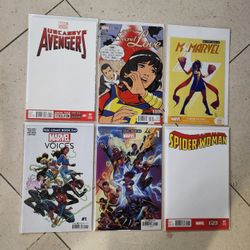 Marvel Avengers Kamala Khan Spider Woman Voices Comic Lot of 6 NM FCBD Blank