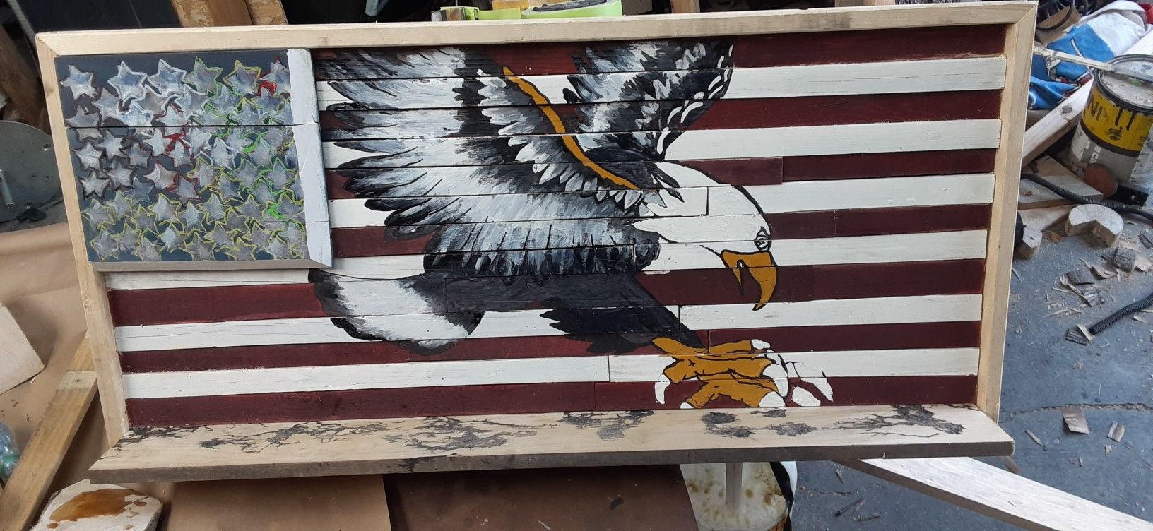 Sailor Jerry Eagle Flag Shelf