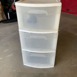 Sterilite Three Drawer Rolling Cart