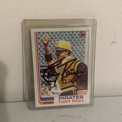 Topps #138 Tony Pena Auto