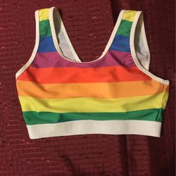 Rainbow/pride Bra-top