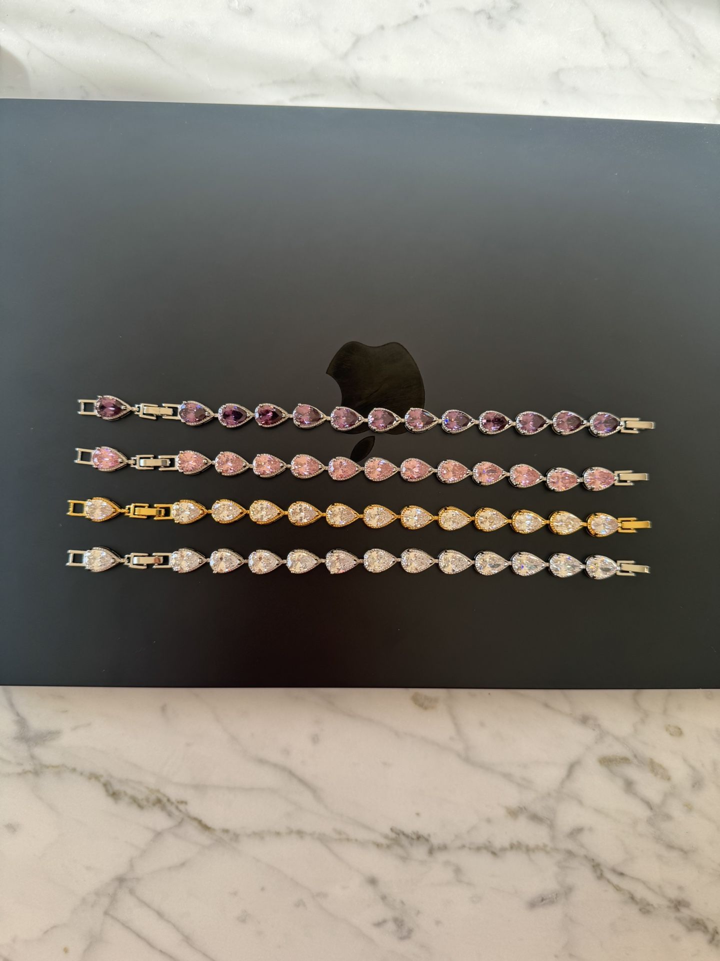 4 Diamond Gem Bracelets For Sale 