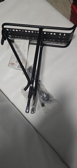 Rear or front bicycle cargo rack.