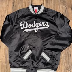 New men’s size large Mitchell & ness LA Dodgers satin jacket 