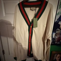 Never Worn Men’s L Gucci Cardigan Sweater 