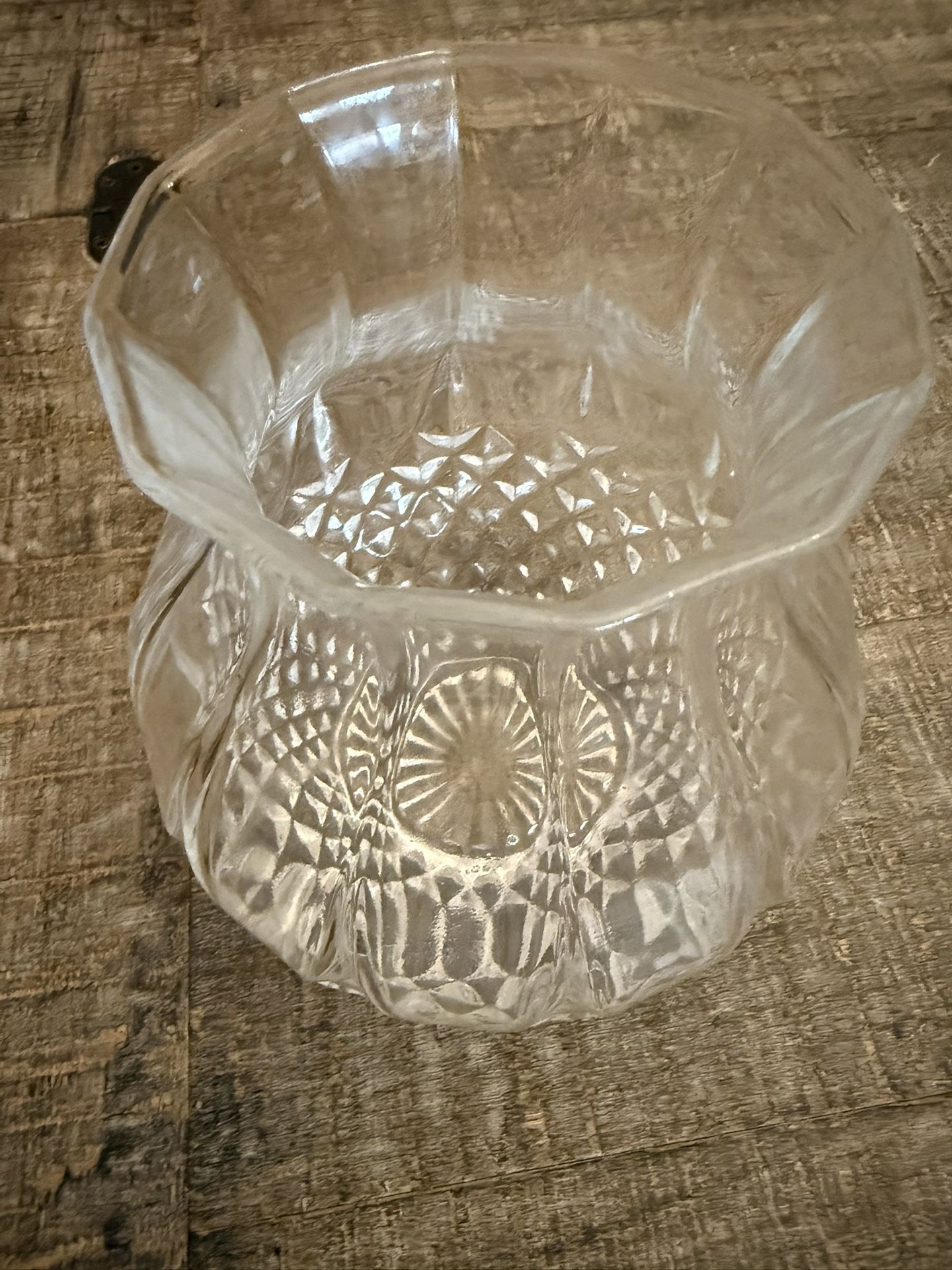 Lovely Crystal Vase, 6 1/2” High