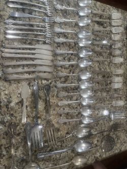 Vintage WM Rogers flatware lot of 52