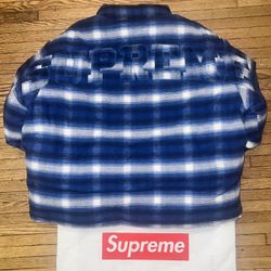 Supreme Jacket Flannel Reversible Puffer XXL for Sale in Brooklyn