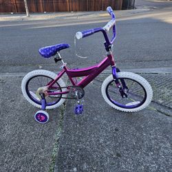 Kids Bike Barbie 16", Foot Brakes, 3-7 Years, Like New 