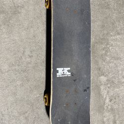 KPC Pro Skateboard Checker Black/White 7.75"