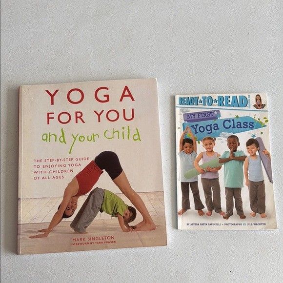 Yoga Book and Children's Yoga Book Set
