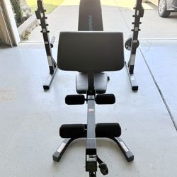 Proform OLYMPIC BENCH WITH RACK for Sale-like New