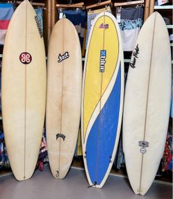 Fun Shape surfboards, At Catch a Wave Surf Shop