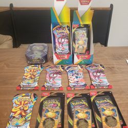 Pokémon Packs And Tin 