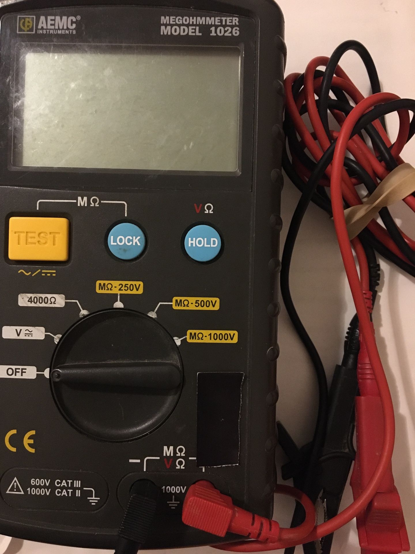 AEMC- Megohmmeter. Model 1026, used $150.00