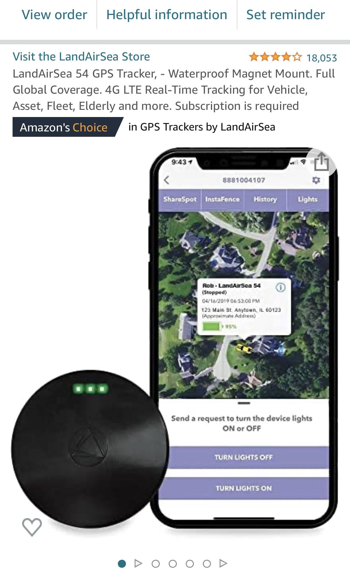 GPS Tracker - Brand New  Landairsea 