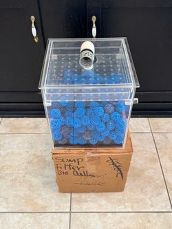 Aquarium bio balls wet side acrylic