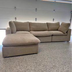 Cloud Sofas , Matching Ottoman 