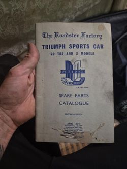 The Roadster Factory Triumph TR2/TR3 spare-parts catalogue
