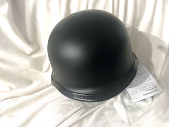 AHR RUN-C Half Helmet Matt Black Chopper Motorcycle Helmet DOT