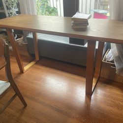Wooden Desk - Modern/midcentury Oak - $75