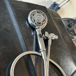 Handheld shower head and hose